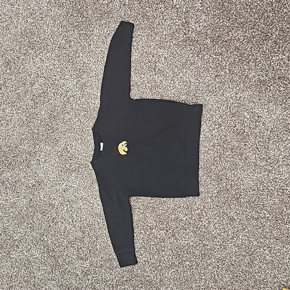 Sz 3 Rabbit Skins black & gold Iowa Hawkeyes sweatshirt